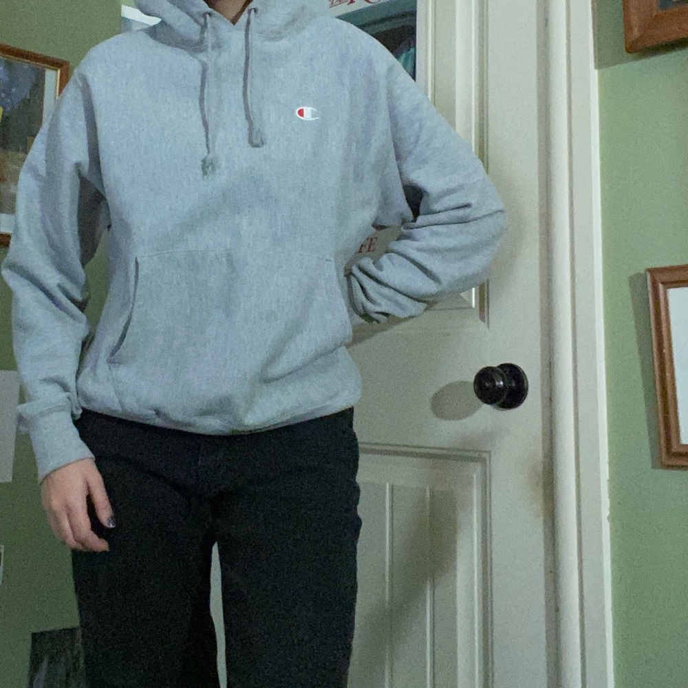 Unisex Grey Champion Hoodie